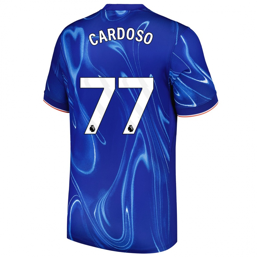 Homem Camisola Leo Cardoso #77 Branco Azul Principal 2024/25 Camisa