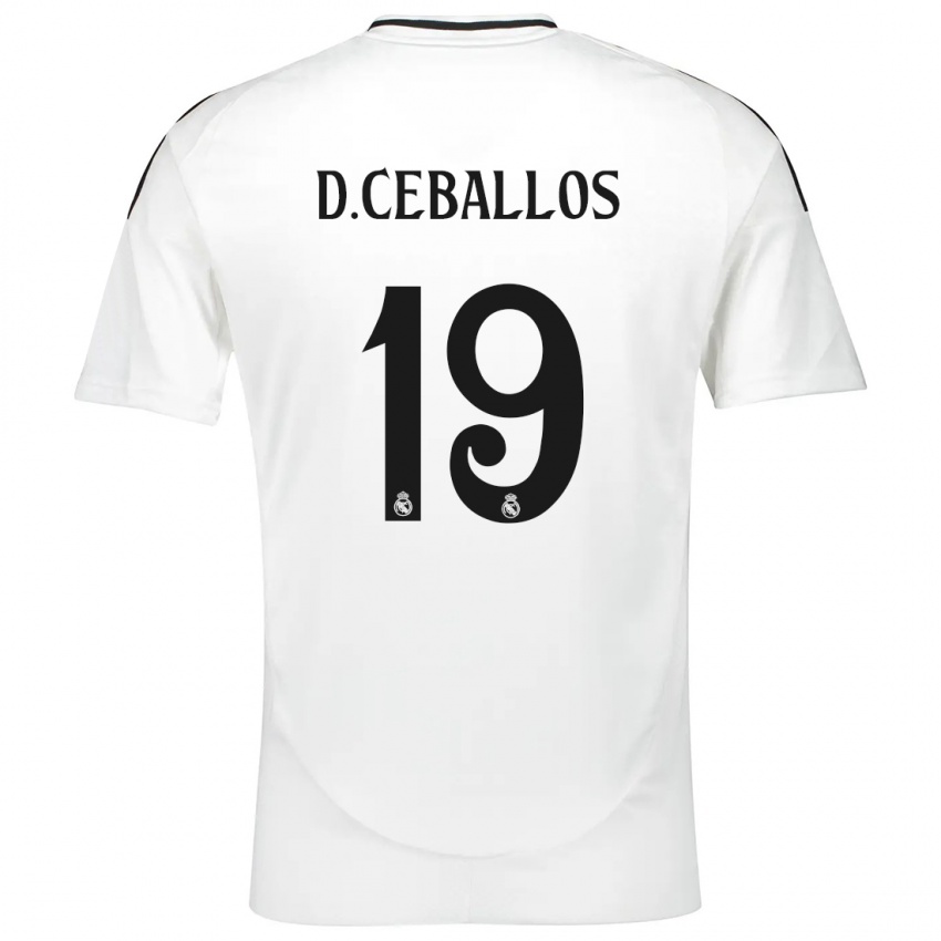 Homem Camisola Dani Ceballos #19 Branco Principal 2024/25 Camisa