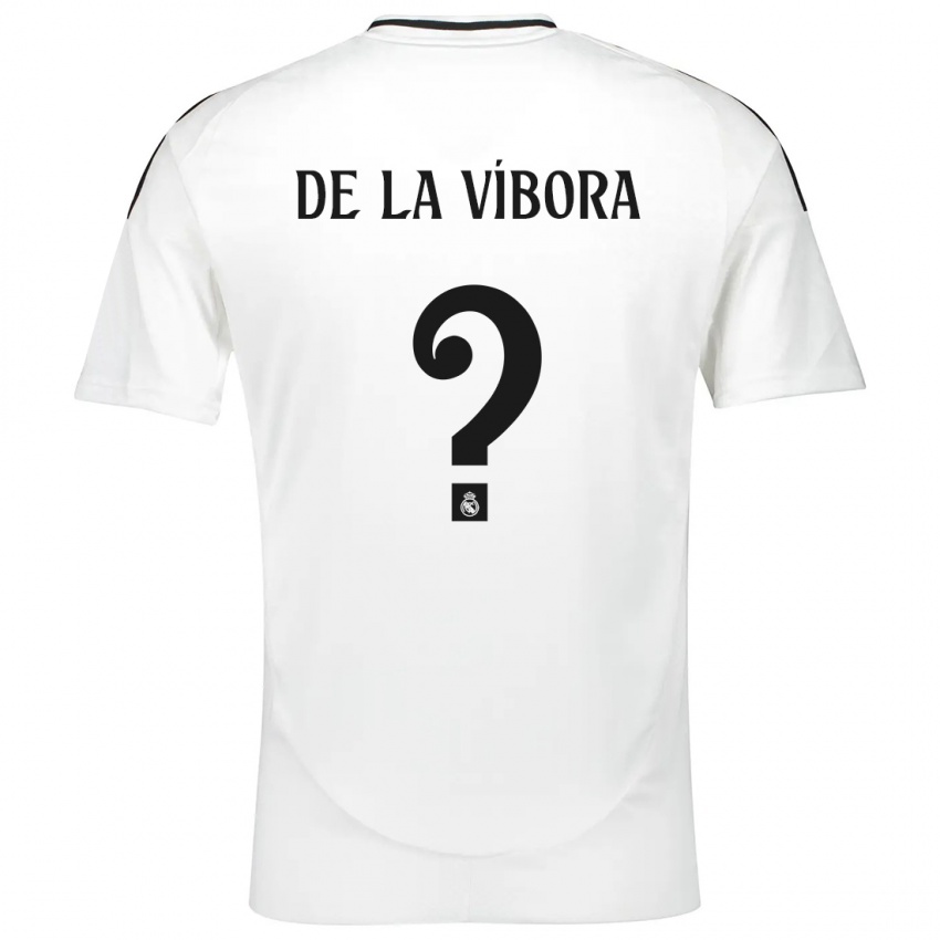 Homem Camisola David De La Víbora #0 Branco Principal 2024/25 Camisa