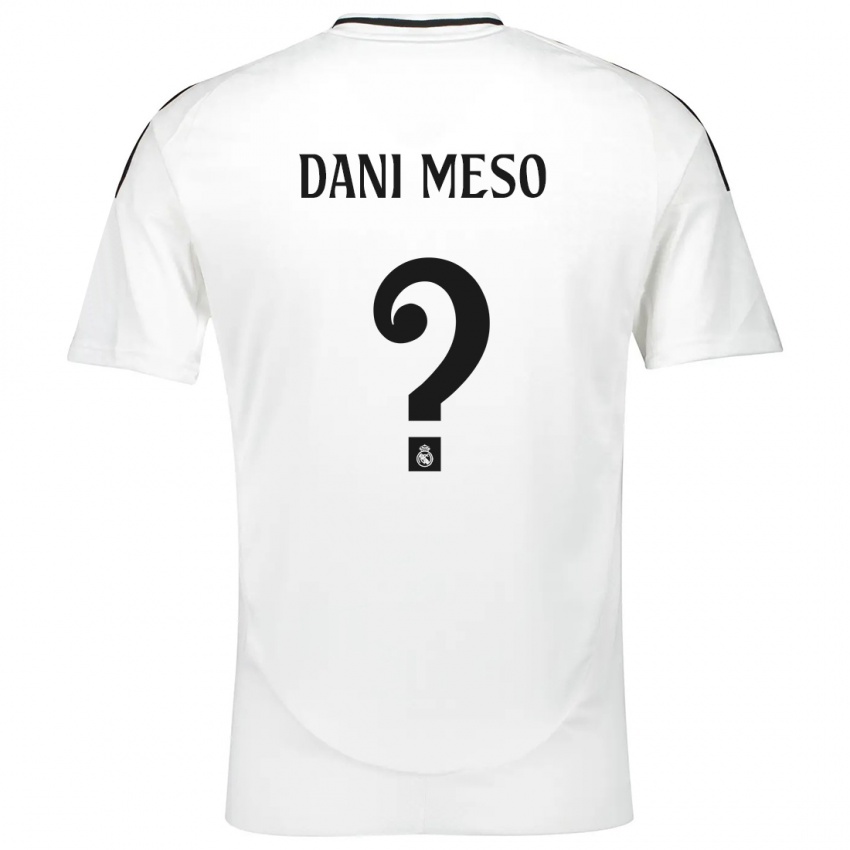 Homem Camisola Dani Meso #0 Branco Principal 2024/25 Camisa