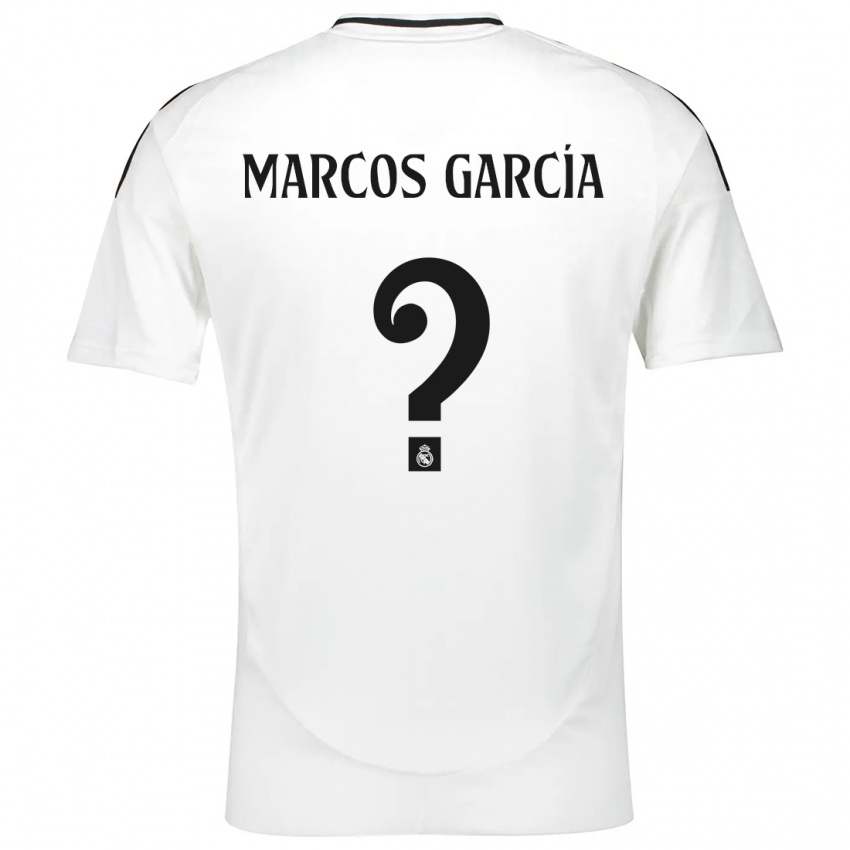 Homem Camisola Marcos García #0 Branco Principal 2024/25 Camisa