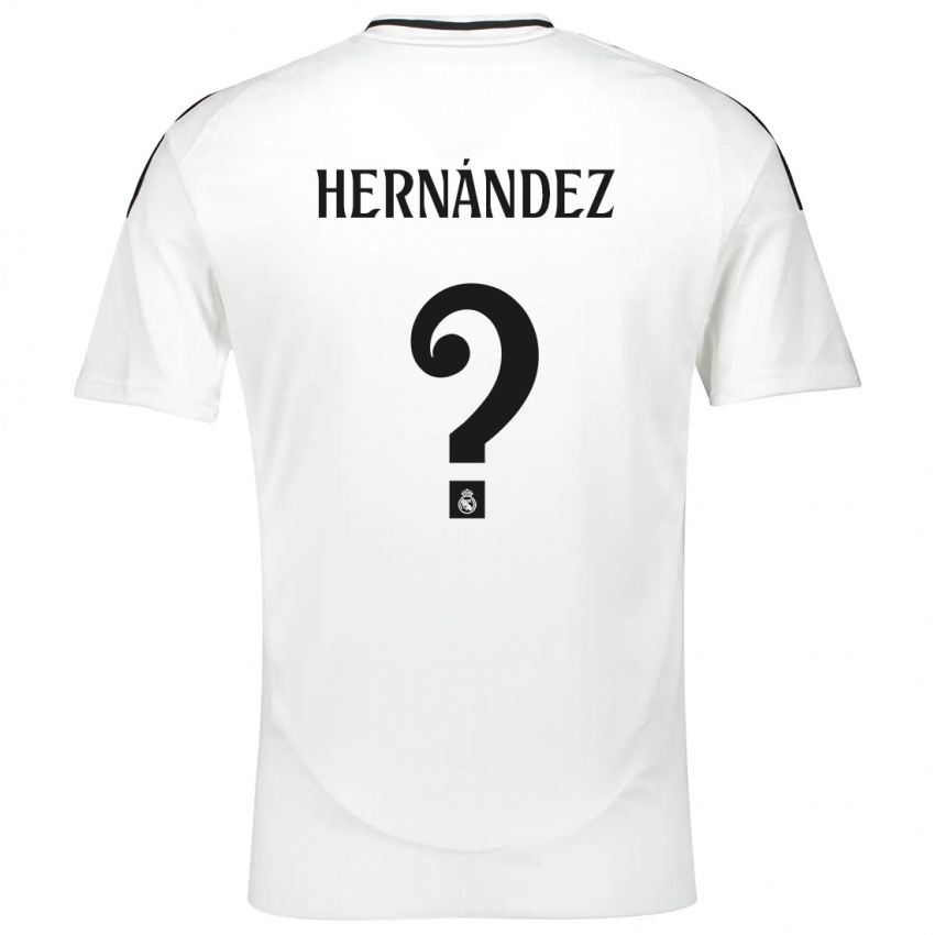 Homem Camisola Enaitz Hernández #0 Branco Principal 2024/25 Camisa