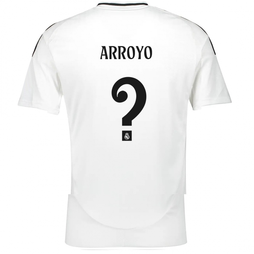 Homem Camisola Diego Arroyo #0 Branco Principal 2024/25 Camisa