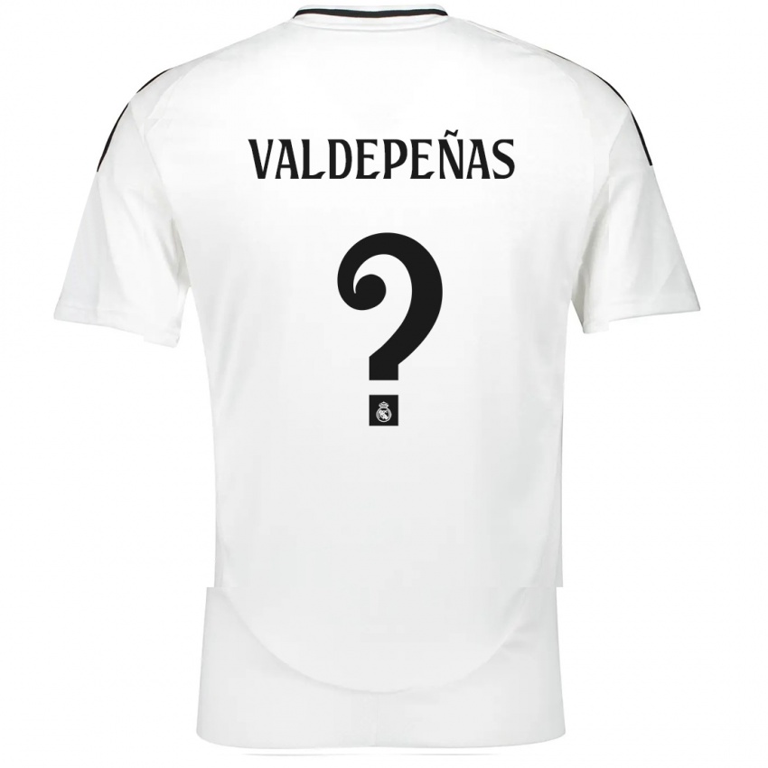 Homem Camisola Víctor Valdepeñas #0 Branco Principal 2024/25 Camisa