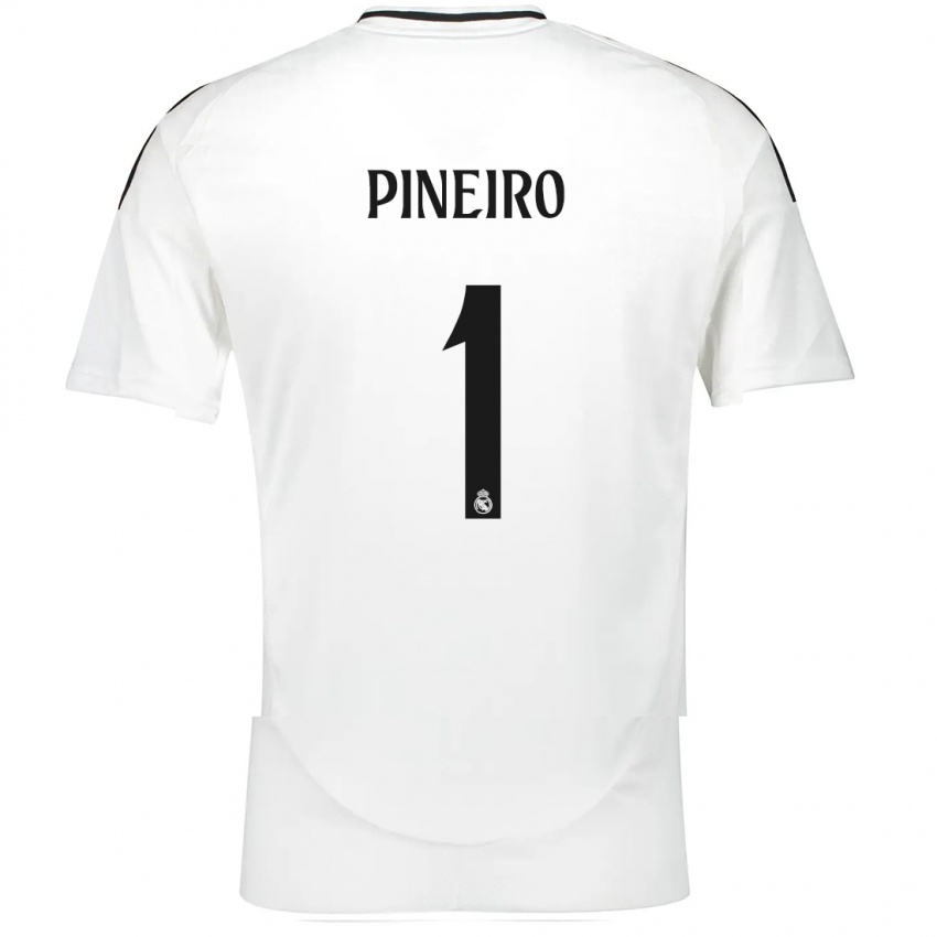 Homem Camisola Diego Pineiro #1 Branco Principal 2024/25 Camisa