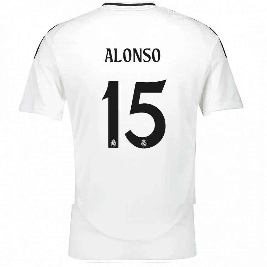 Homem Camisola Borja Alonso #15 Branco Principal 2024/25 Camisa