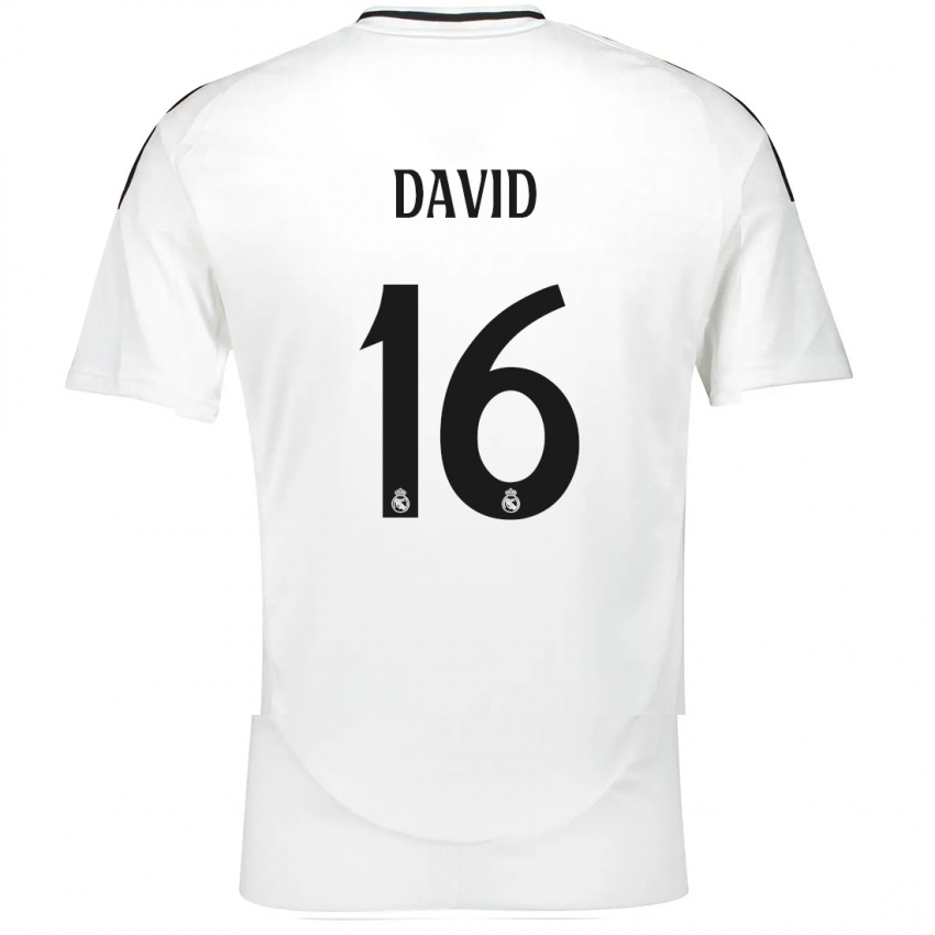 Homem Camisola Antonio David #16 Branco Principal 2024/25 Camisa