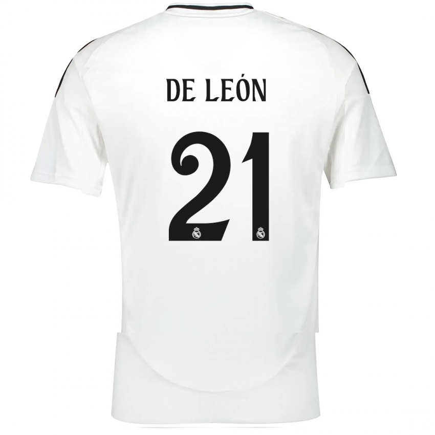 Homem Camisola Jeremy De León #21 Branco Principal 2024/25 Camisa