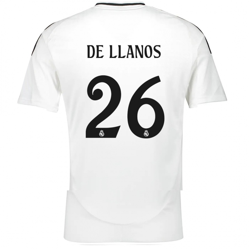 Homem Camisola Hugo De Llanos #26 Branco Principal 2024/25 Camisa