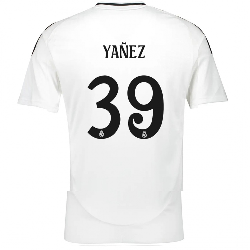 Homem Camisola Daniel Yañez #39 Branco Principal 2024/25 Camisa