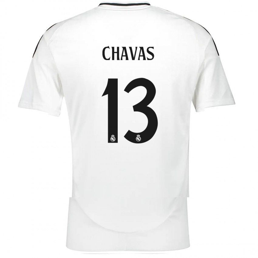 Homem Camisola Mylène Chavas #13 Branco Principal 2024/25 Camisa