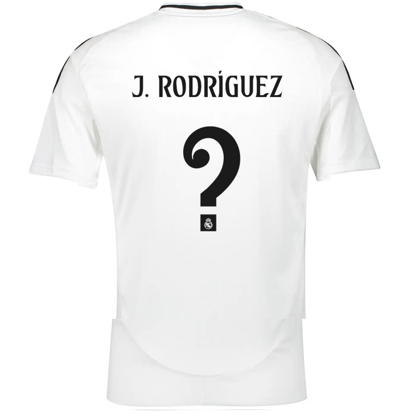 Homem Camisola Juan Rodríguez #0 Branco Principal 2024/25 Camisa