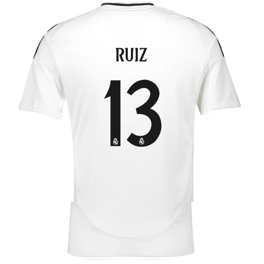 Homem Camisola Guillermo Ruiz #13 Branco Principal 2024/25 Camisa