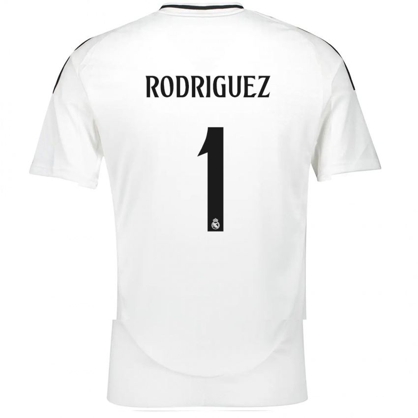 Homem Camisola Misa Rodriguez #1 Branco Principal 2024/25 Camisa