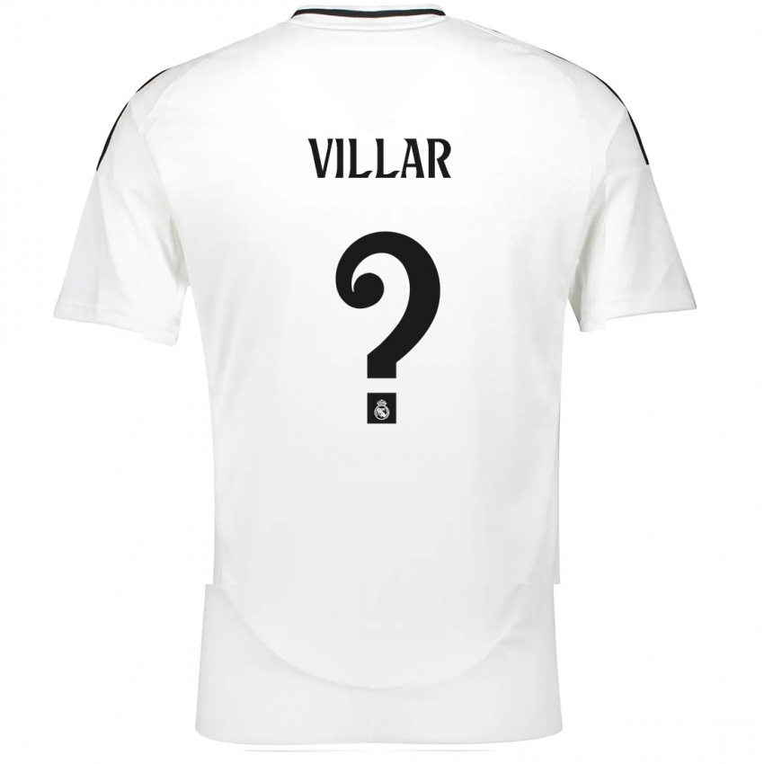 Homem Camisola Javi Villar #0 Branco Principal 2024/25 Camisa