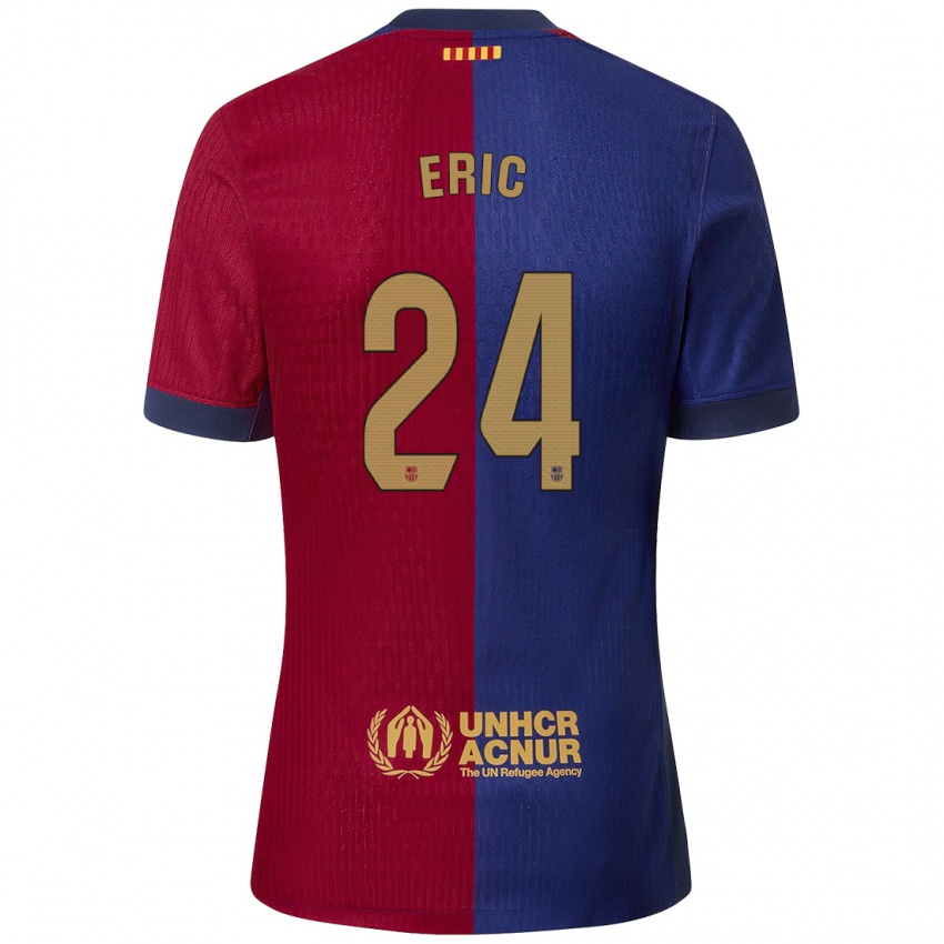 Homem Camisola Eric Garcia #24 Azul Vermelho Principal 2024/25 Camisa