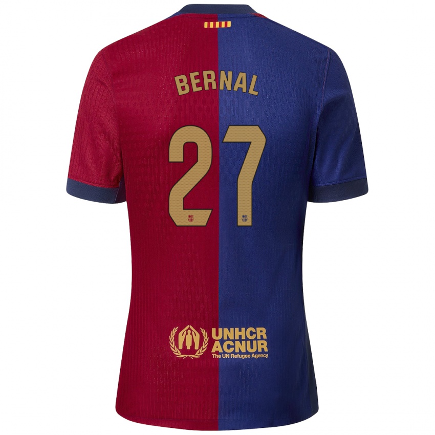 Homem Camisola Marc Bernal #27 Azul Vermelho Principal 2024/25 Camisa