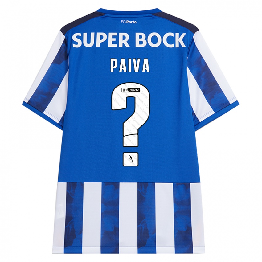 Homem Camisola Gonçalo Paiva #0 Azul Azul Principal 2024/25 Camisa