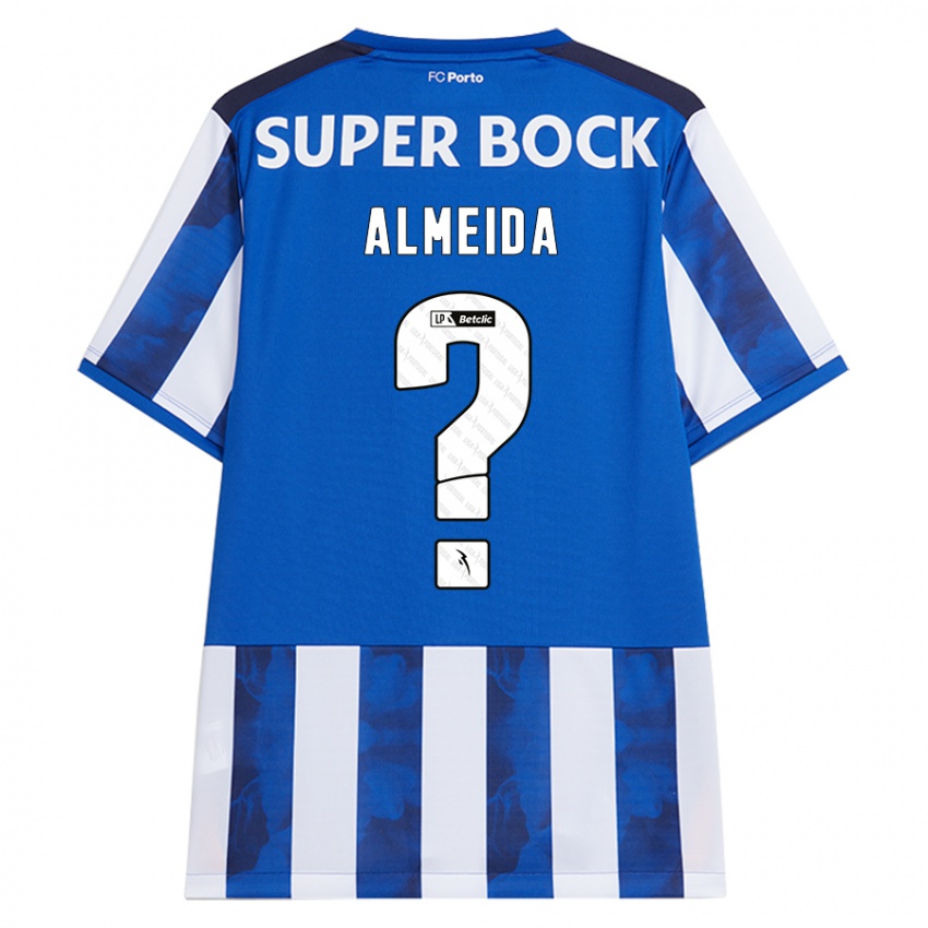 Homem Camisola Tomé Almeida #0 Azul Azul Principal 2024/25 Camisa