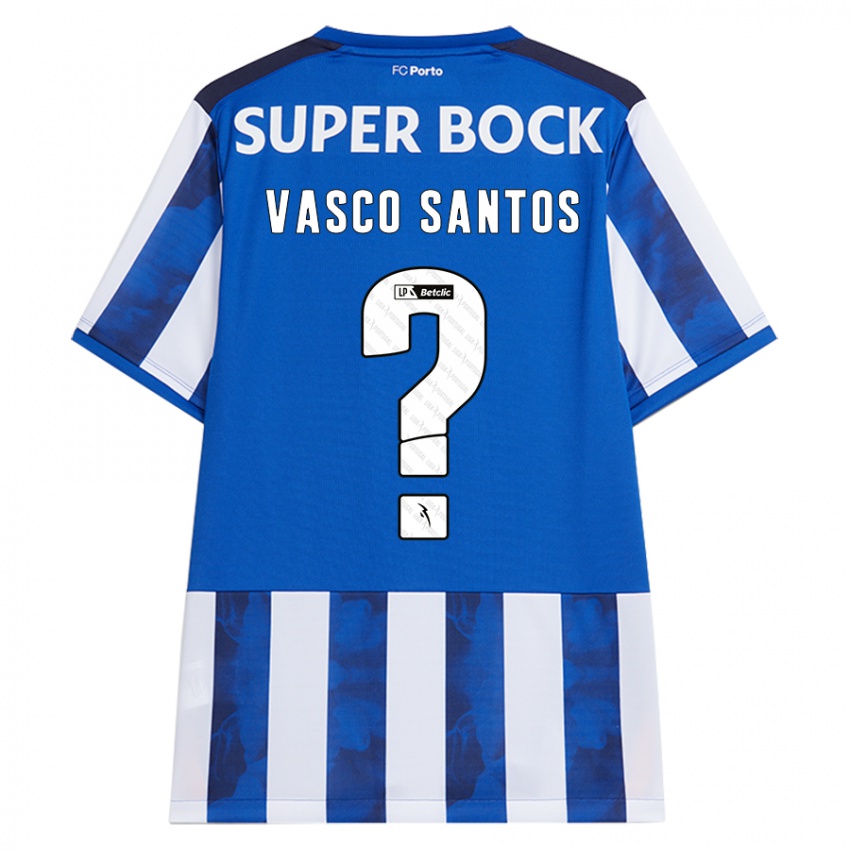 Homem Camisola Vasco Santos #0 Azul Azul Principal 2024/25 Camisa