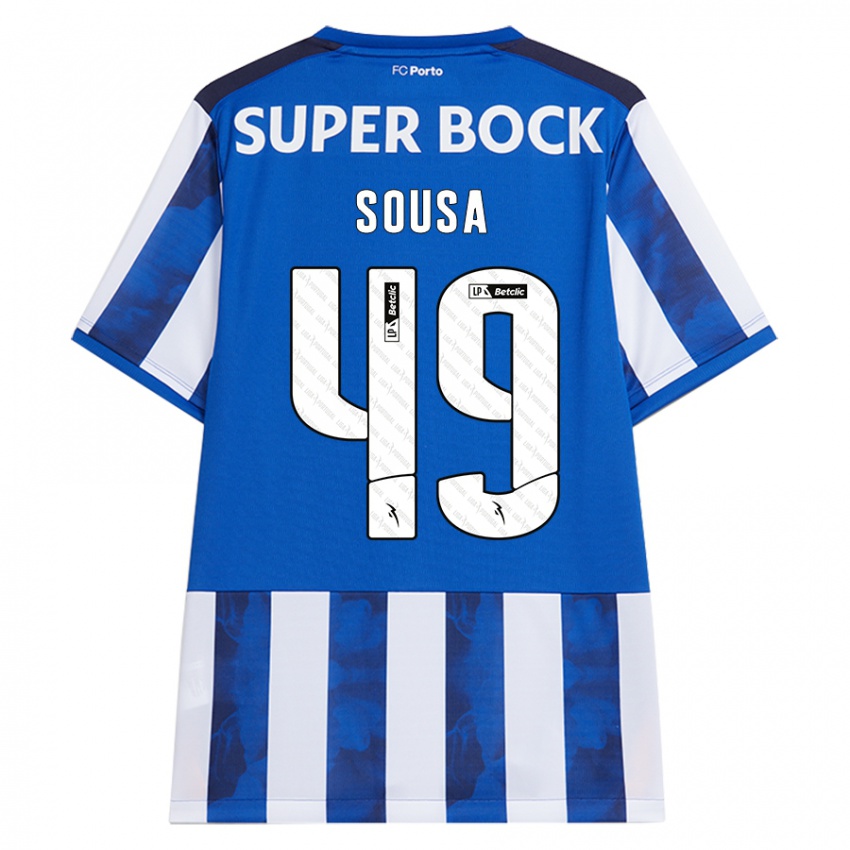 Homem Camisola Gonçalo Sousa #49 Azul Azul Principal 2024/25 Camisa