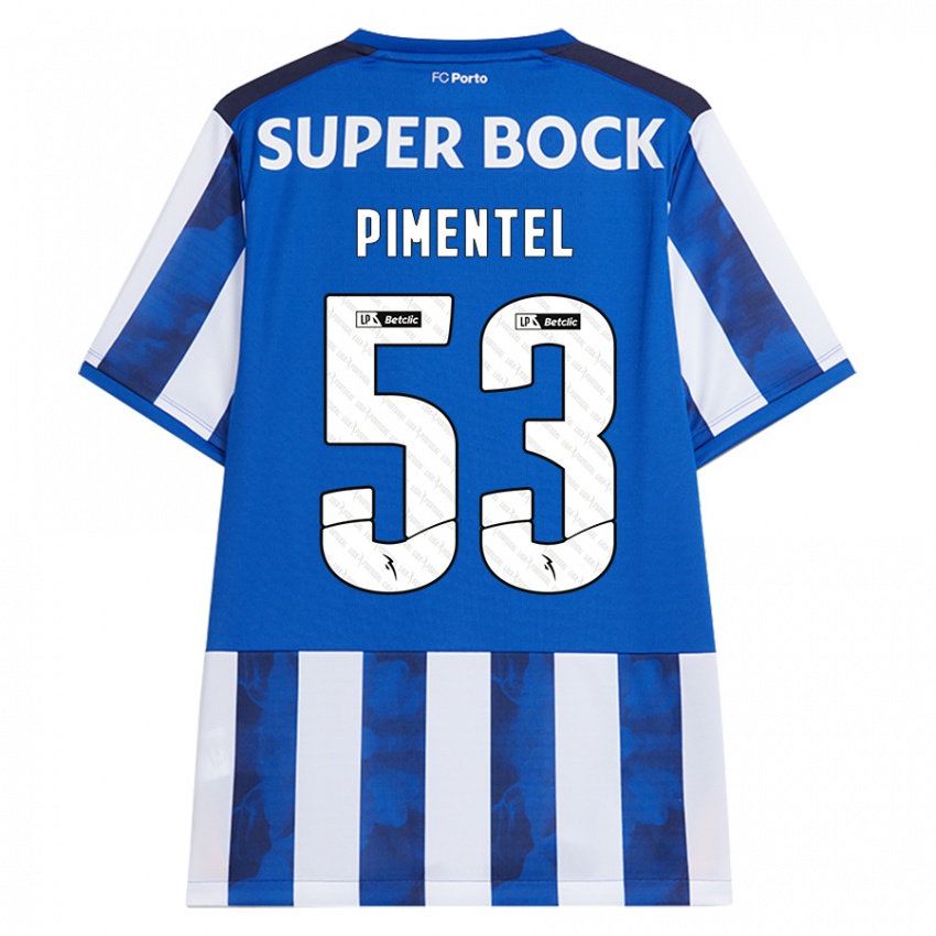 Homem Camisola Eric Pimentel #53 Azul Azul Principal 2024/25 Camisa