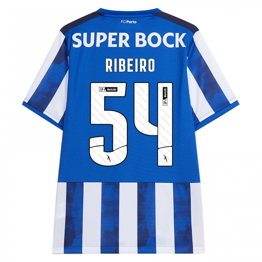 Homem Camisola António Ribeiro #54 Azul Azul Principal 2024/25 Camisa