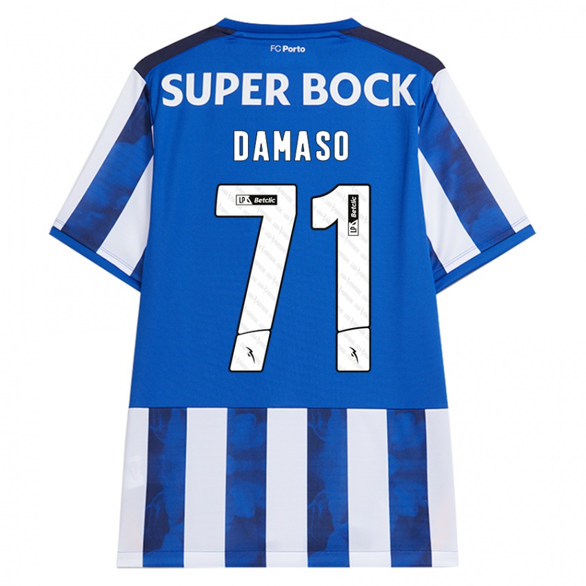 Homem Camisola Nico Damaso #71 Azul Azul Principal 2024/25 Camisa