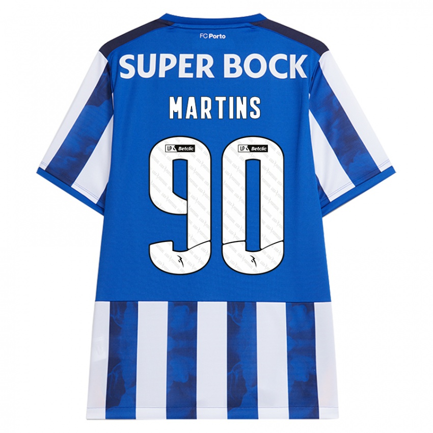 Homem Camisola Gil Martins #90 Azul Azul Principal 2024/25 Camisa