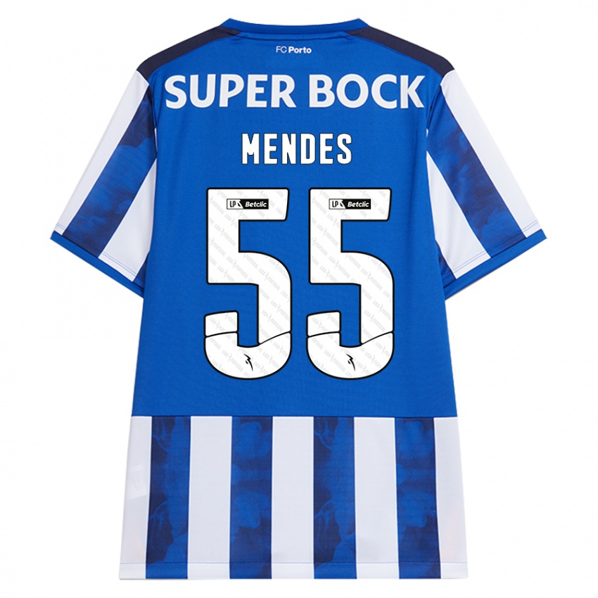 Homem Camisola Joao Mendes #55 Azul Azul Principal 2024/25 Camisa