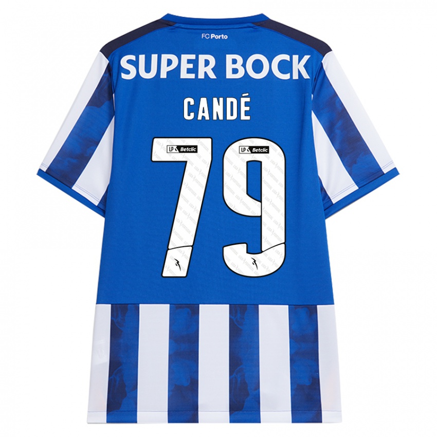 Homem Camisola Umaro Candé #79 Azul Azul Principal 2024/25 Camisa