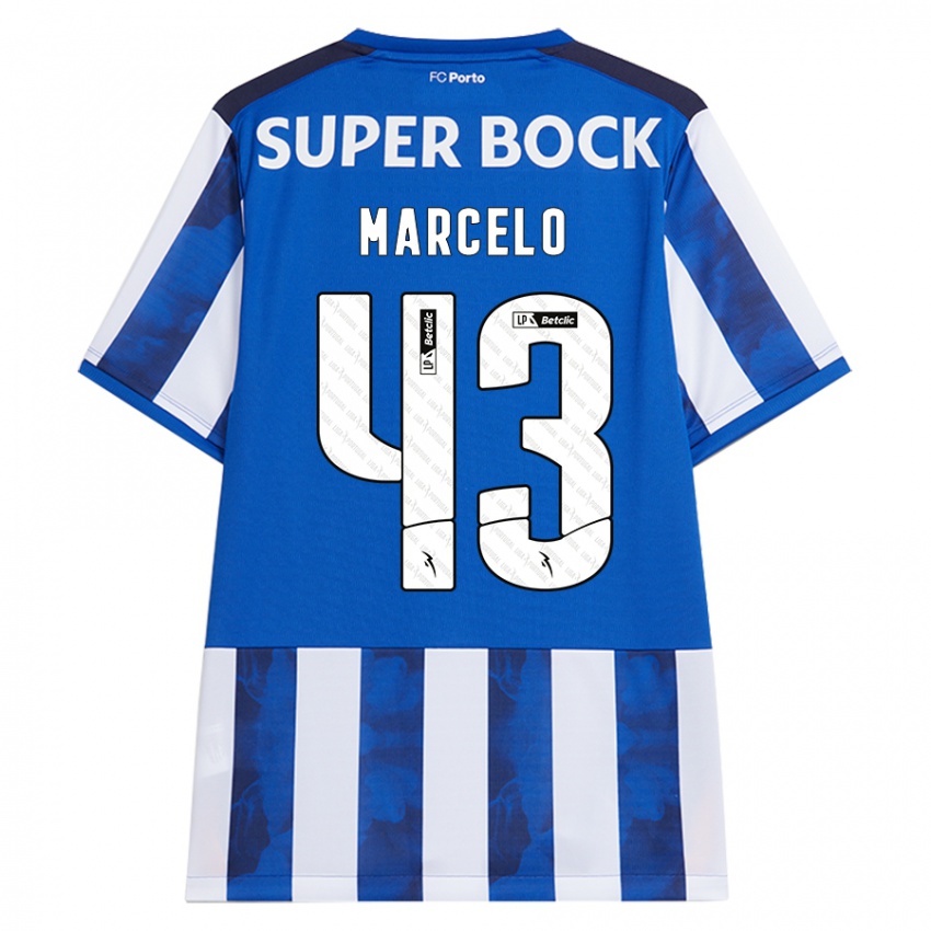 Homem Camisola Joao Marcelo #43 Azul Azul Principal 2024/25 Camisa