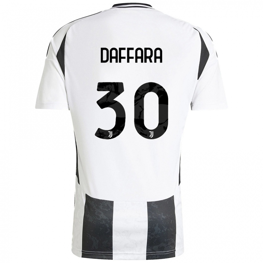 Homem Camisola Giovanni Daffara #30 Preto Branco Principal 2024/25 Camisa