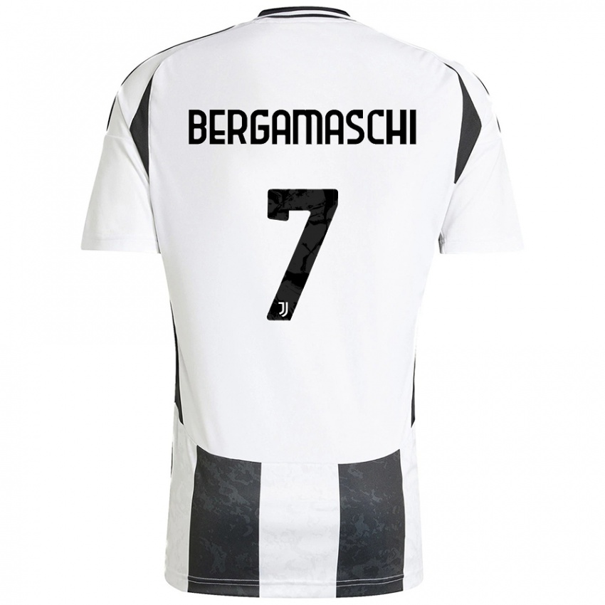 Homem Camisola Valentina Bergamaschi #7 Preto Branco Principal 2024/25 Camisa