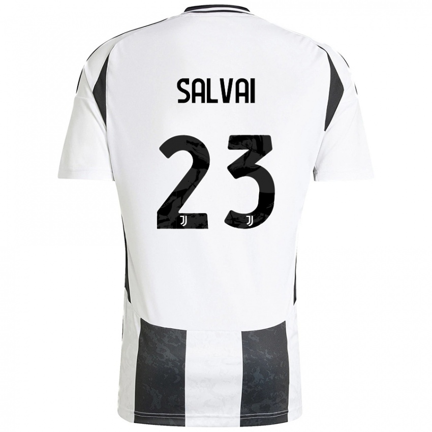 Homem Camisola Cecilia Salvai #23 Preto Branco Principal 2024/25 Camisa