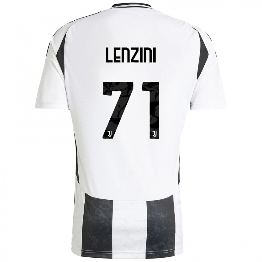 Homem Camisola Martina Lenzini #71 Preto Branco Principal 2024/25 Camisa