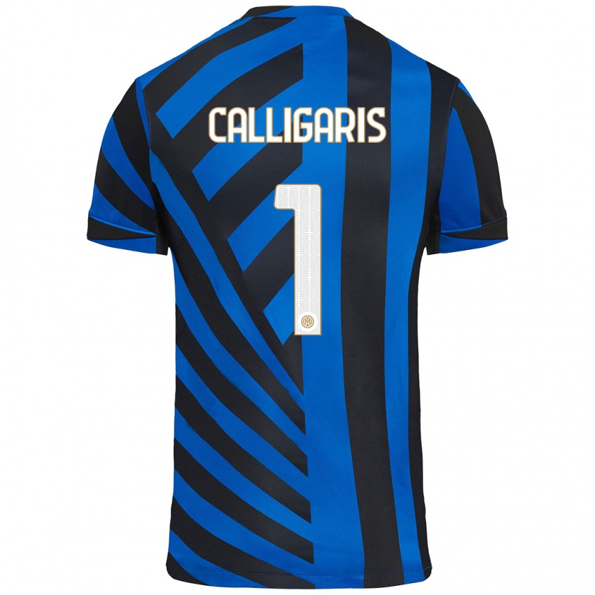 Homem Camisola Alessandro Calligaris #1 Azul Preto Principal 2024/25 Camisa