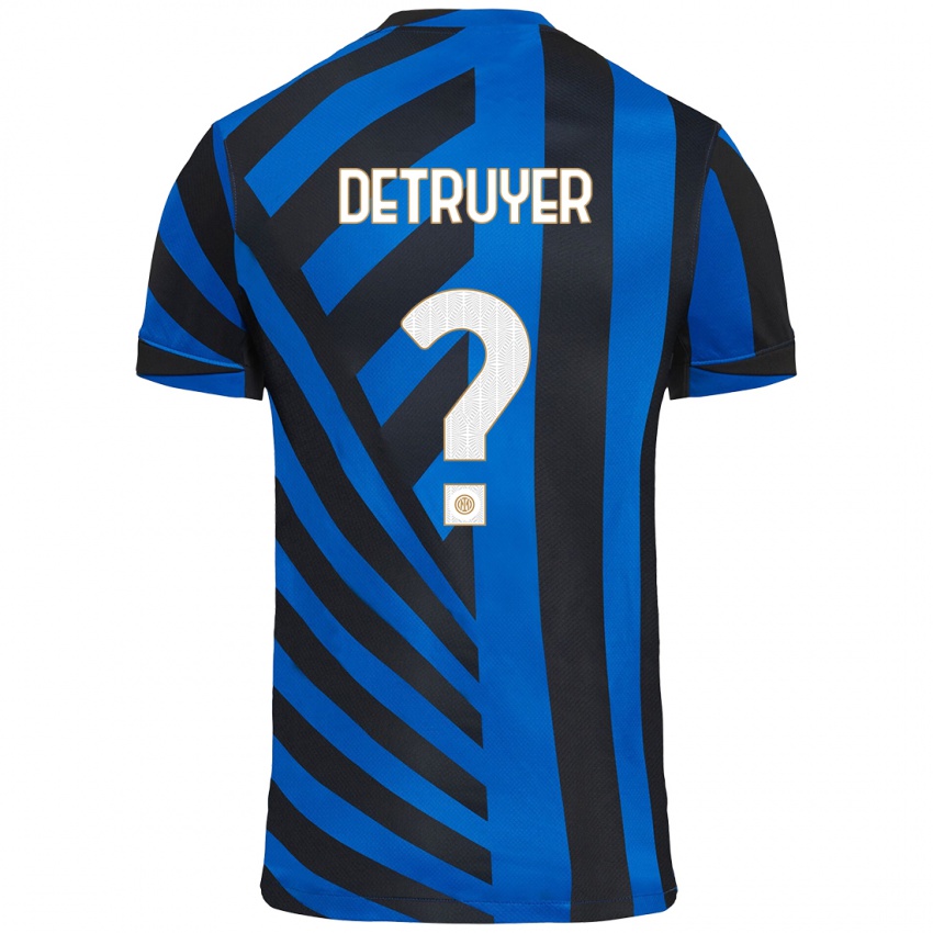 Homem Camisola Marie Detruyer #0 Azul Preto Principal 2024/25 Camisa