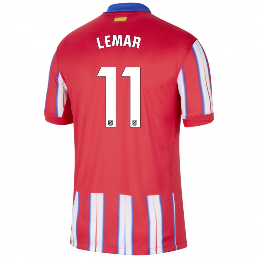 Homem Camisola Thomas Lemar #11 Azul Vermelho Branco Principal 2024/25 Camisa