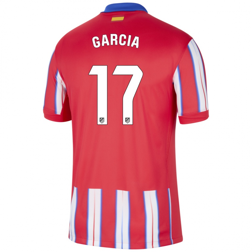 Homem Camisola Gaby García #17 Azul Vermelho Branco Principal 2024/25 Camisa