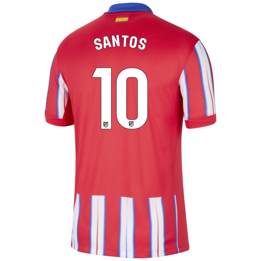 Homem Camisola Leicy Santos #10 Azul Vermelho Branco Principal 2024/25 Camisa