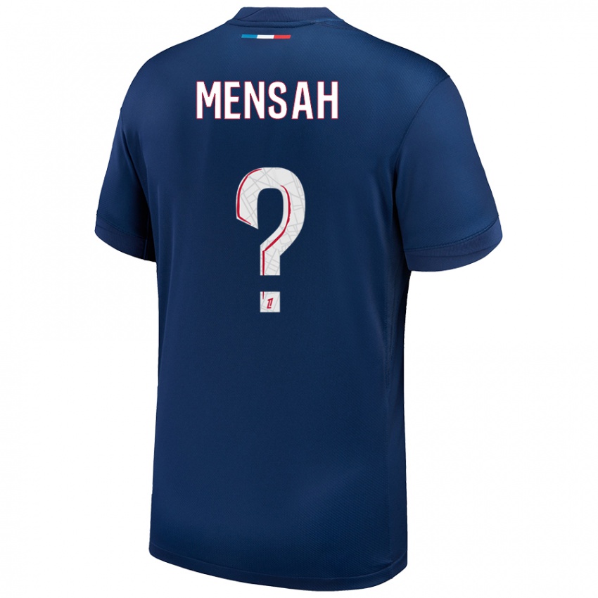 Homem Camisola Isaac Mensah #0 Azul Marinho Branco Principal 2024/25 Camisa