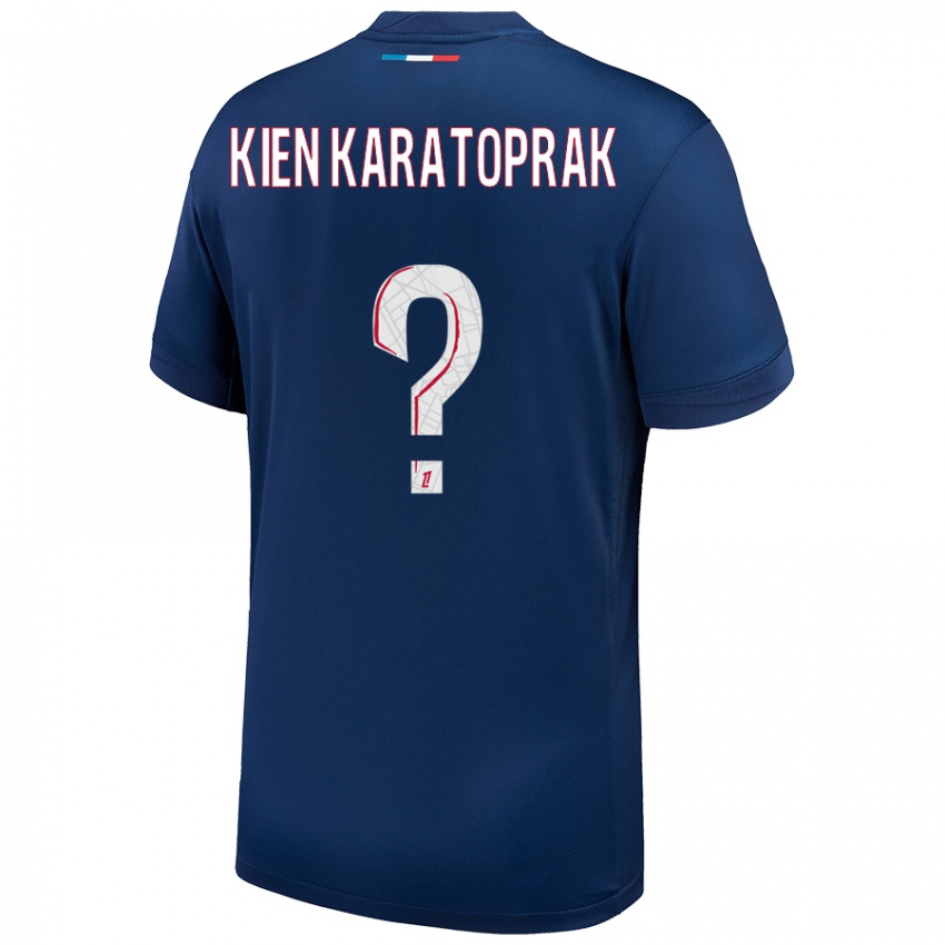 Homem Camisola Kenan Kien Karatoprak #0 Azul Marinho Branco Principal 2024/25 Camisa