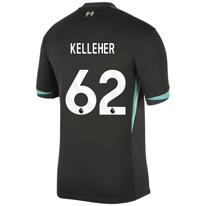 Homem Camisola Caoimhin Kelleher #62 Preto Antracite Branco Alternativa 2024/25 Camisa