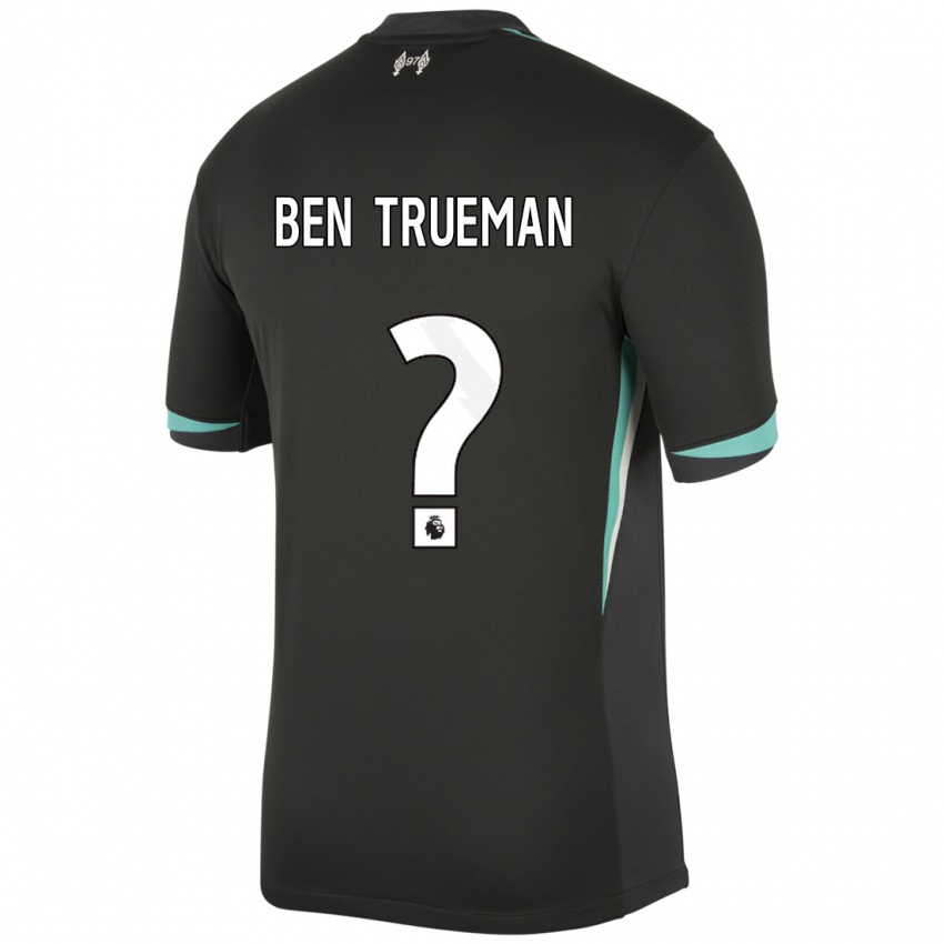 Homem Camisola Ben Trueman #0 Preto Antracite Branco Alternativa 2024/25 Camisa