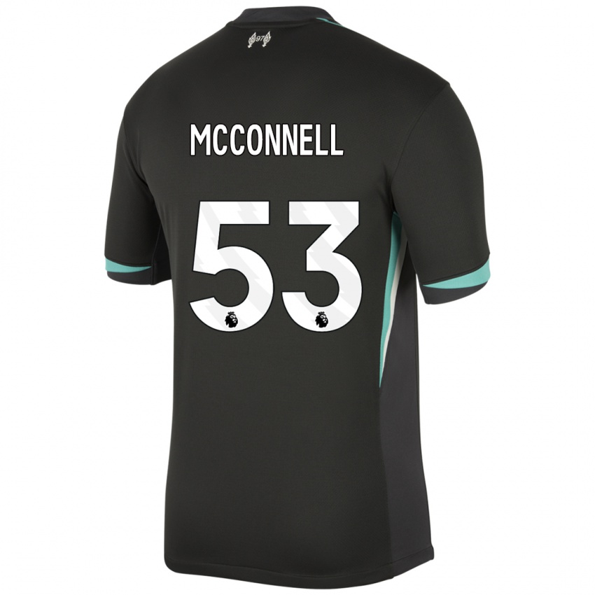 Homem Camisola James Mcconnell #53 Preto Antracite Branco Alternativa 2024/25 Camisa