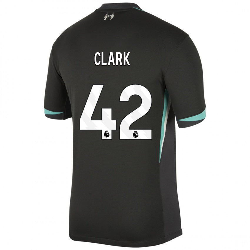 Homem Camisola Bobby Clark #42 Preto Antracite Branco Alternativa 2024/25 Camisa