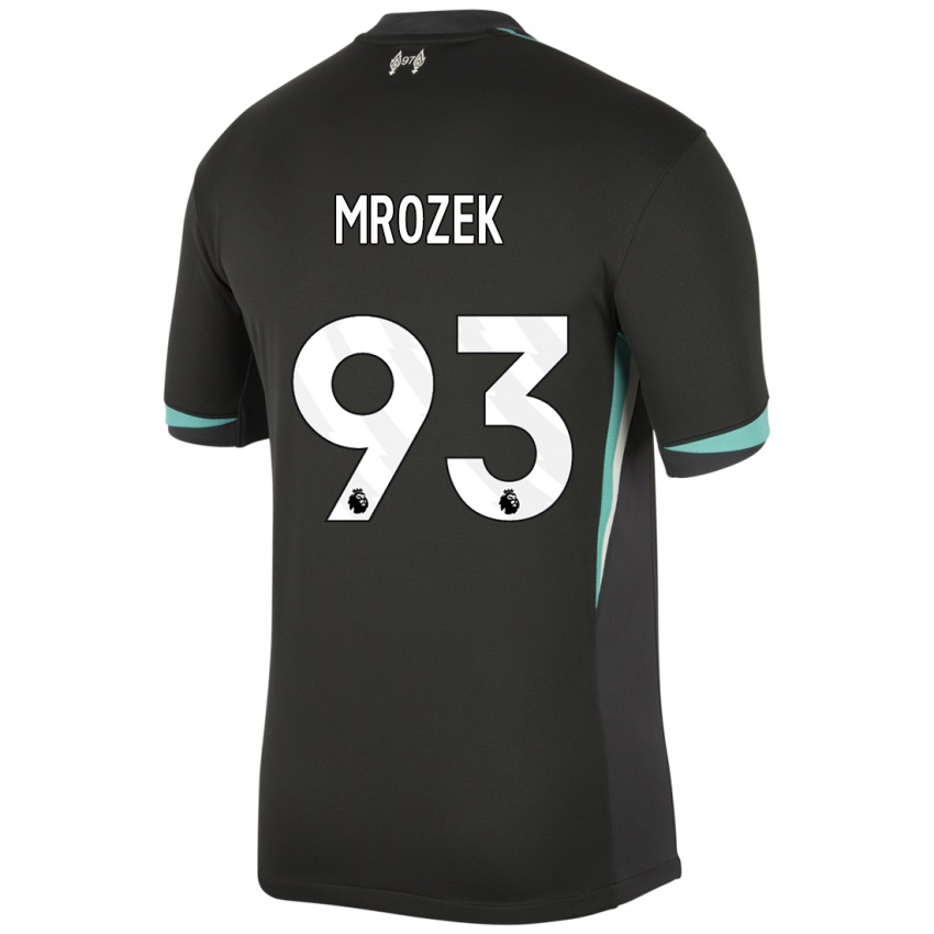 Homem Camisola Fabian Mrozek #93 Preto Antracite Branco Alternativa 2024/25 Camisa