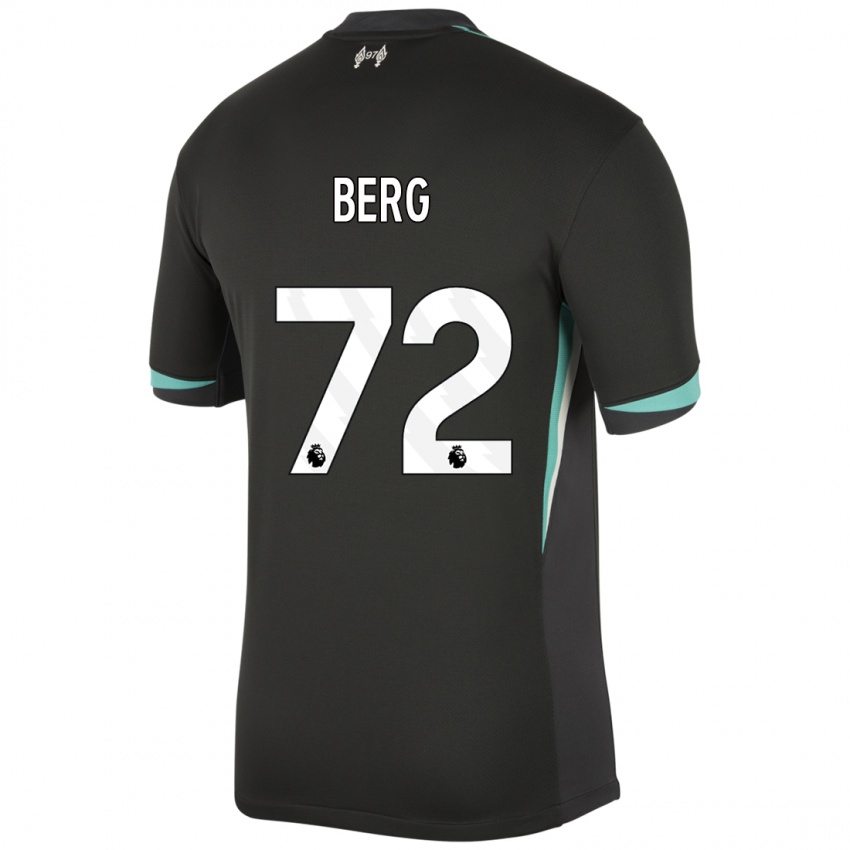 Homem Camisola Sepp Van Den Berg #72 Preto Antracite Branco Alternativa 2024/25 Camisa