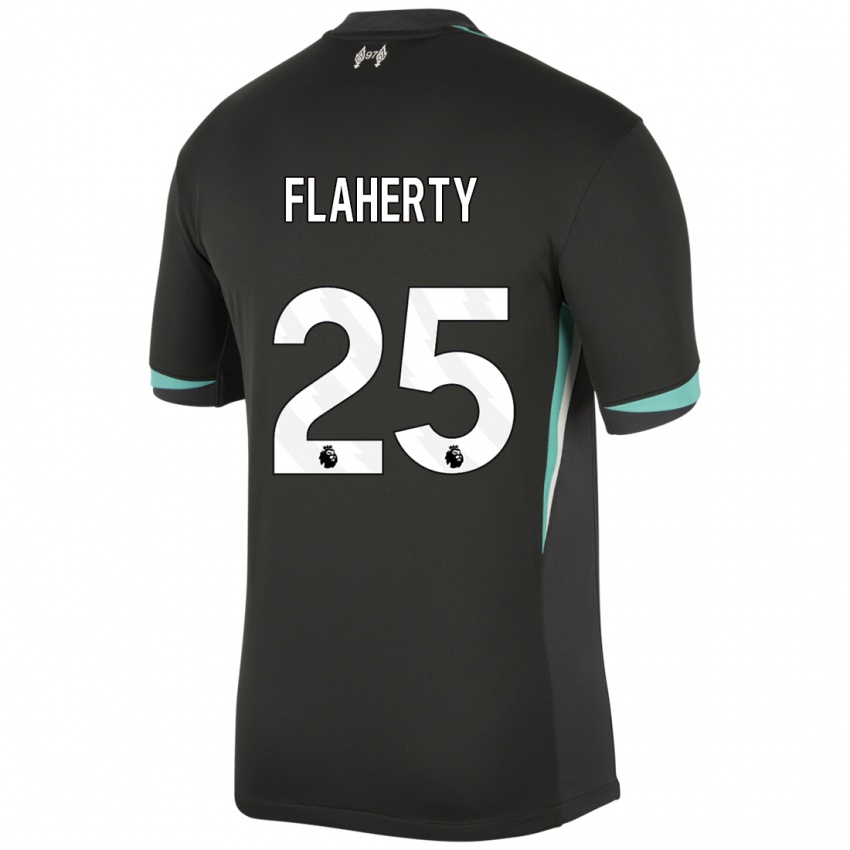 Homem Camisola Gilly Flaherty #25 Preto Antracite Branco Alternativa 2024/25 Camisa